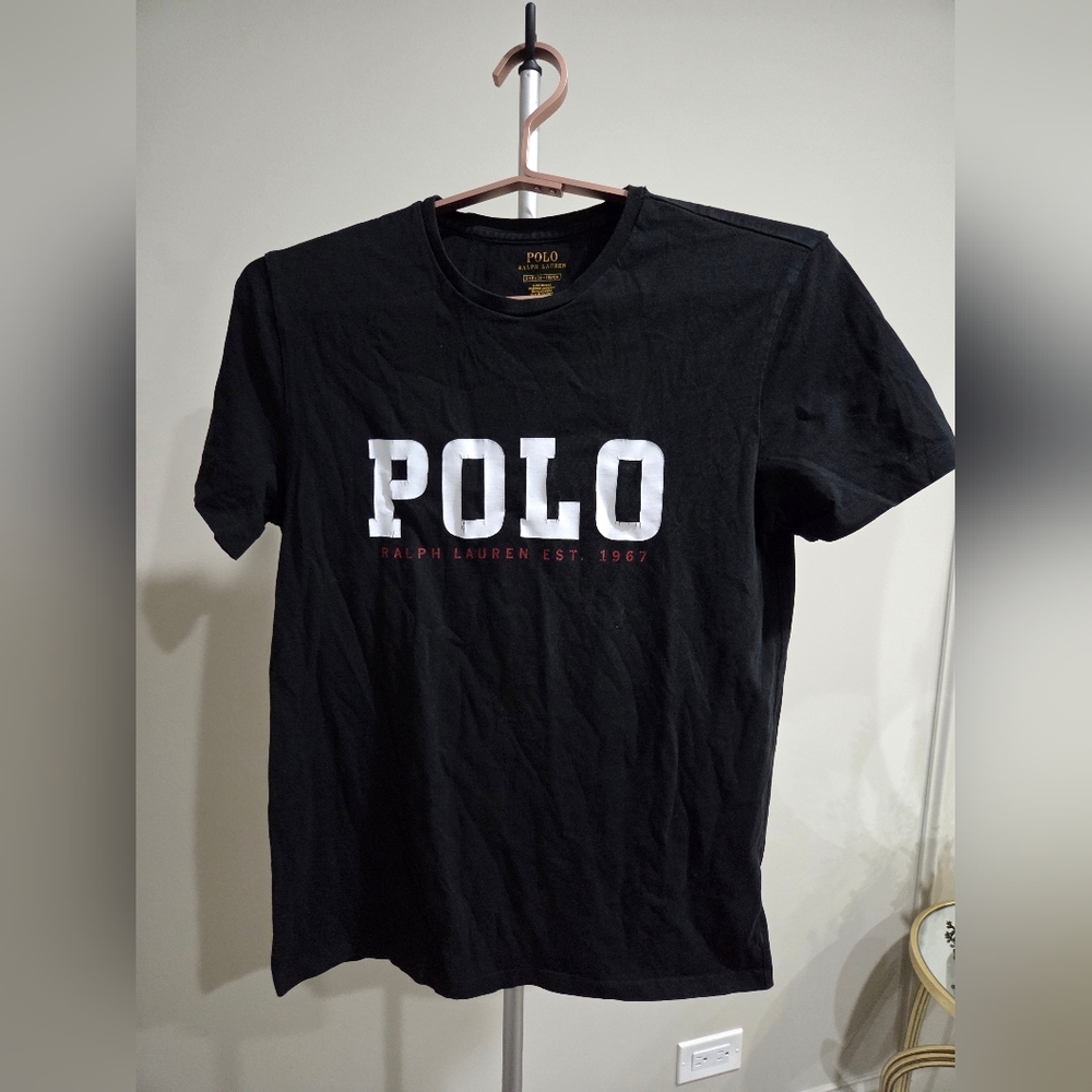 Polo by Ralph Lauren Black T-Shirt for Men Sz.S